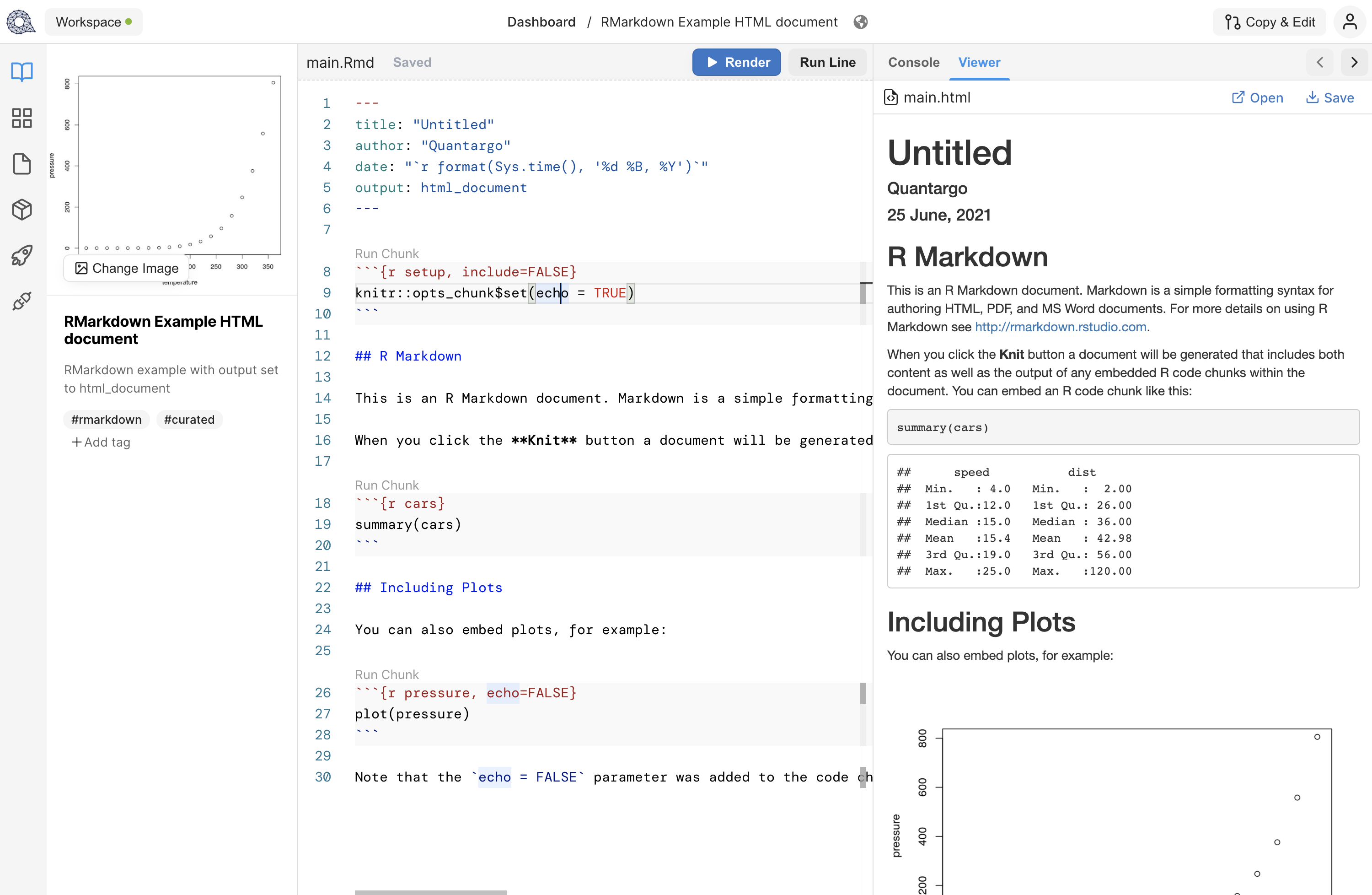 rmarkdown preview